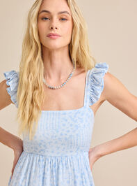 Zari Floral Mini Dress Detail 2 - TULLABEE