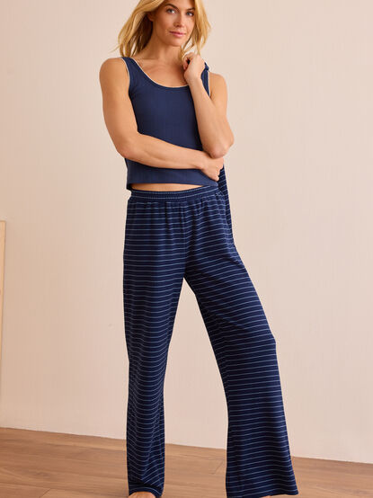 Stripe and Stretch Pant - TULLABEE
