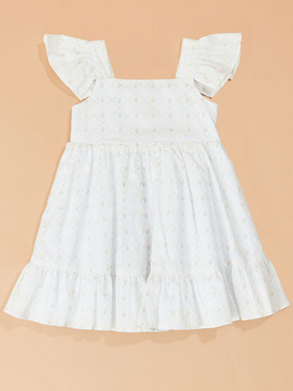 Leanna Flutter Sleeve Baby Dress - TULLABEE