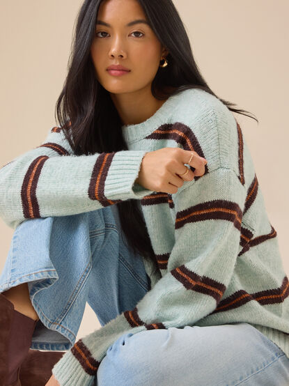 Faye Stripe Sweater - TULLABEE