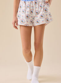 Americana Fireworks Sleep Shorts Detail 2 - TULLABEE