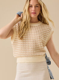 Mina Boxy Striped Vest - TULLABEE