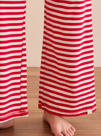 Peaceful Drift Striped Lounge Pant Detail 6 - TULLABEE