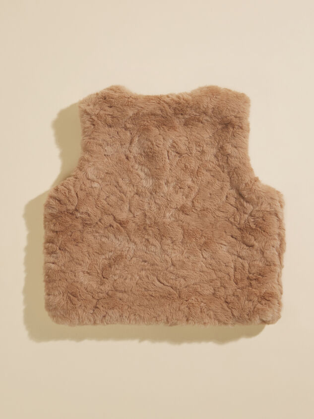Geneva Fur Vest by MudPie Detail 3 - TULLABEE