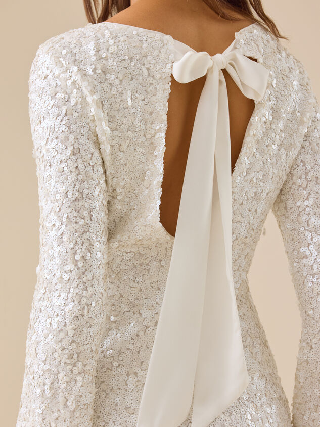 Delaney Sequin Mini Dress Detail 7 - TULLABEE