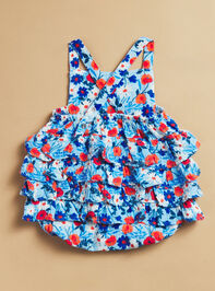 Lola Poppy Days Ruffle Sunsuit Detail 2 - TULLABEE