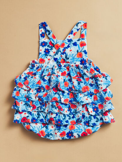 Lola Poppy Days Ruffle Sunsuit - TULLABEE