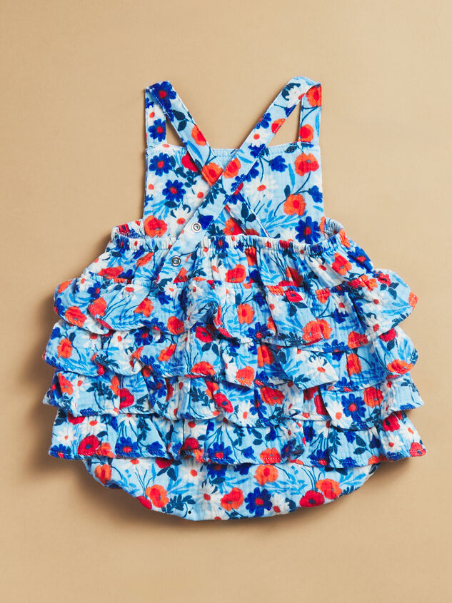 Lola Poppy Days Ruffle Sunsuit Detail 2 - TULLABEE