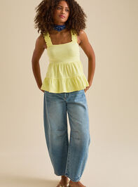 Kelly Tiered Tank Top Detail 2 - TULLABEE