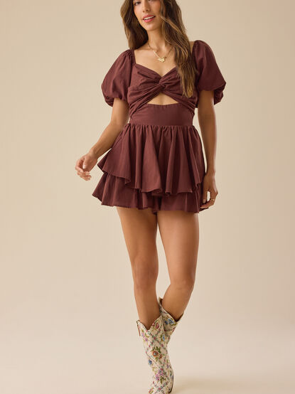 Melanie Puff Sleeve Romper - TULLABEE