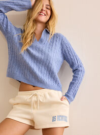 Court Crush Cable Knit Sweater Detail 3 - TULLABEE