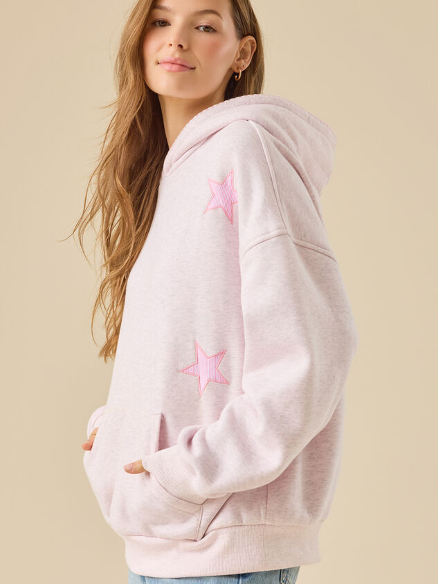 Stripe Star Hoodie Detail 4 - TULLABEE