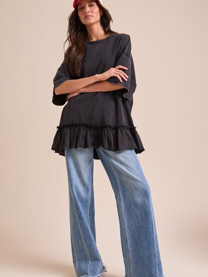 Erin Ruffle Tunic Top - TULLABEE