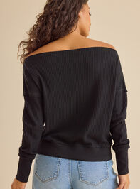 Ariadne Thermal Boatneck Top Detail 5 - TULLABEE