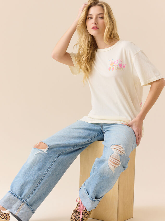 All Things New Graphic Tee Detail 3 - TULLABEE