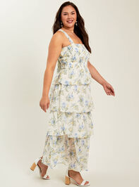 Willow Tiered Floral Maxi Dress Detail 3 - TULLABEE