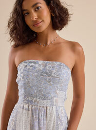 Jazmine Patchwork Midi Dress Detail 2 - TULLABEE