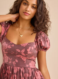 Hope Floral Midi Dress Detail 3 - TULLABEE