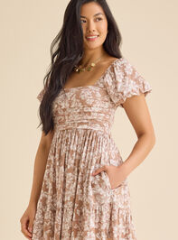 Collie Floral Mini Dress Detail 3 - TULLABEE
