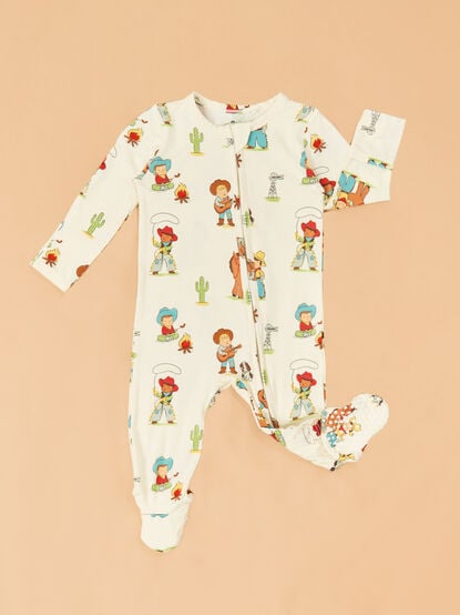 Vintage Cowboy Footie - TULLABEE