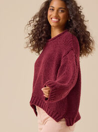 Maeve Chunky Roll Neck Sweater Detail 4 - TULLABEE
