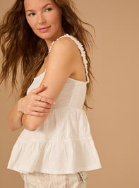 Kelly Tiered Tank Top Detail 2 - TULLABEE