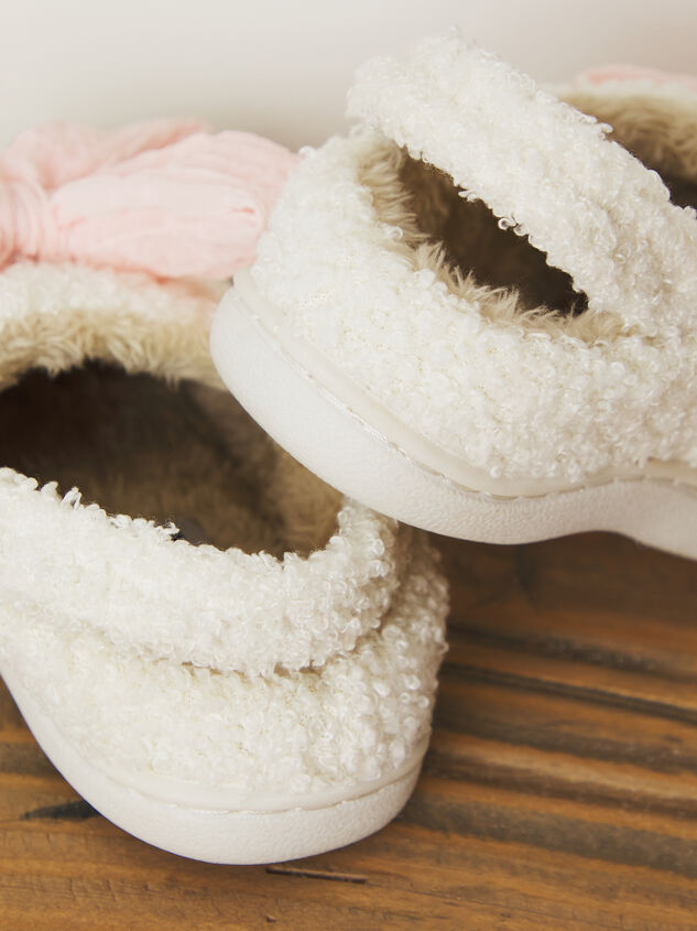 Bonnie Mini Bow Slippers- Children's Detail 3 - TULLABEE