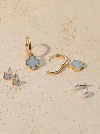 Mini Clover Earring Set - TULLABEE