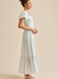 Evelyn Floral Maxi Dress Detail 2 - TULLABEE