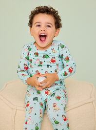 Festive Pups Lounge Set Detail 6 - TULLABEE