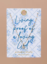 18k Gold Proof Of A Loving God Necklace - TULLABEE