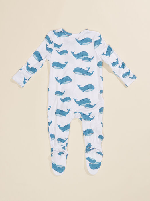 Blue Whale Printed Footie - TULLABEE