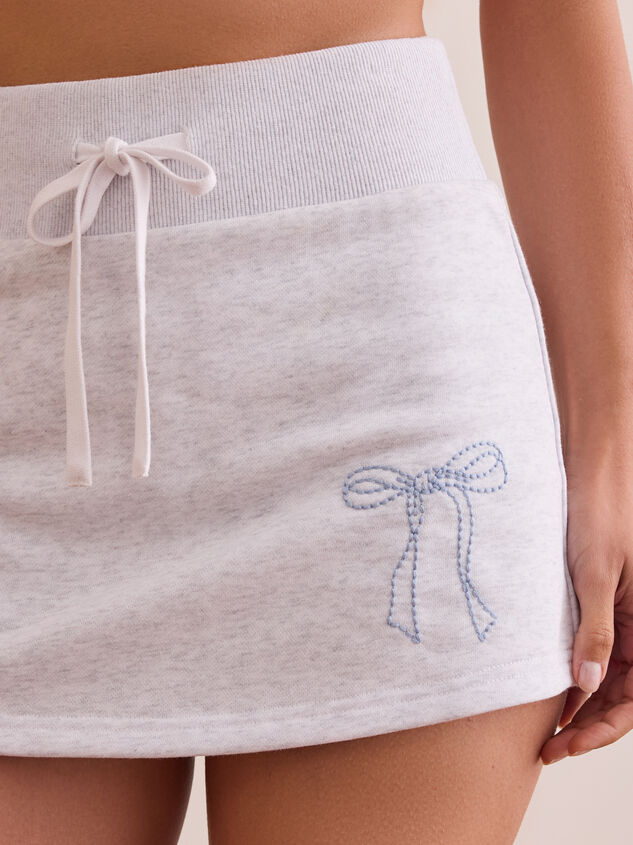 Bow Moment Lounge Skort Detail 2 - TULLABEE