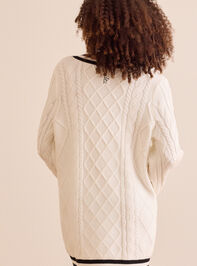 The Sideline Sweater Dress Detail 3 - TULLABEE