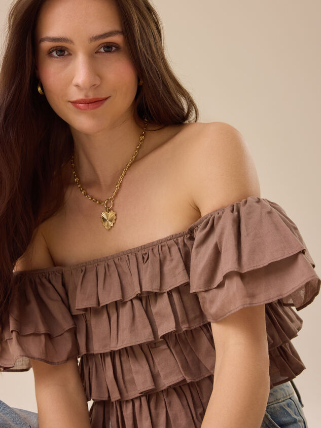 Simone Ruffle Top Detail 4 - TULLABEE