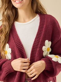 Josie 3D Flower Cardigan Detail 6 - TULLABEE