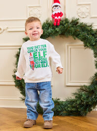 Check Your Elf Sweatshirt - TULLABEE