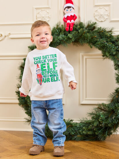 Check Your Elf Sweatshirt - TULLABEE