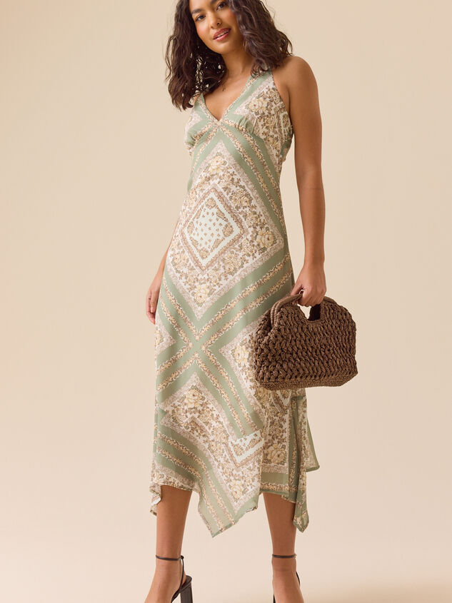 Leona Halter Patchwork Dress - TULLABEE