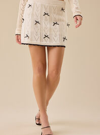 Cece Sweater Bow Skirt Detail 3 - TULLABEE
