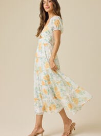 Pixie Floral Maxi Dress Detail 3 - TULLABEE