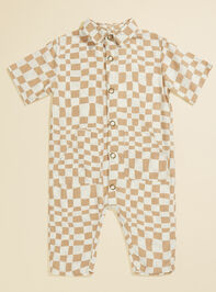 Rhett Checkered Toddler Jumpsuit by Rylee + Cru - TULLABEE