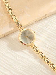 Dainty Twist Gold Watch Detail 2 - TULLABEE