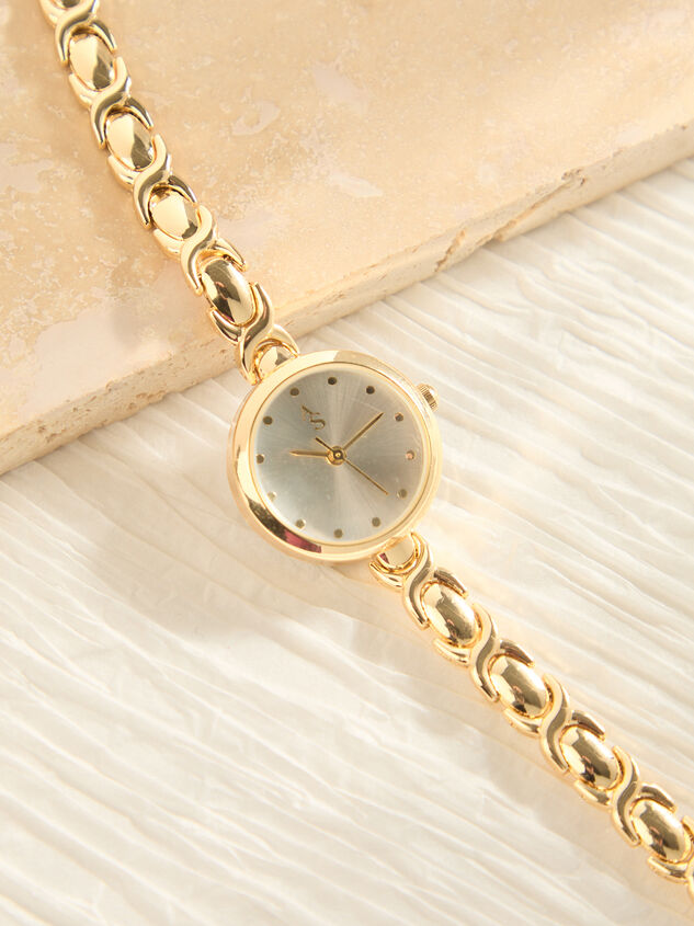 Dainty Twist Gold Watch Detail 2 - TULLABEE