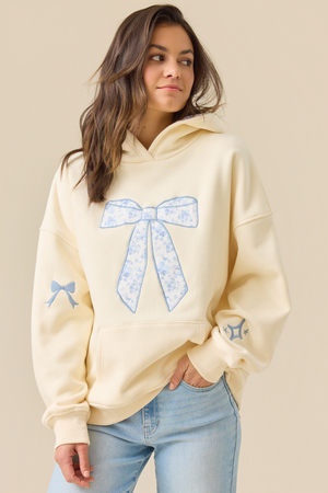 Floral Bow Graphic Hoodie - Altar'd State