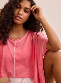 No Days Off Boxy Tee Detail 2 - TULLABEE