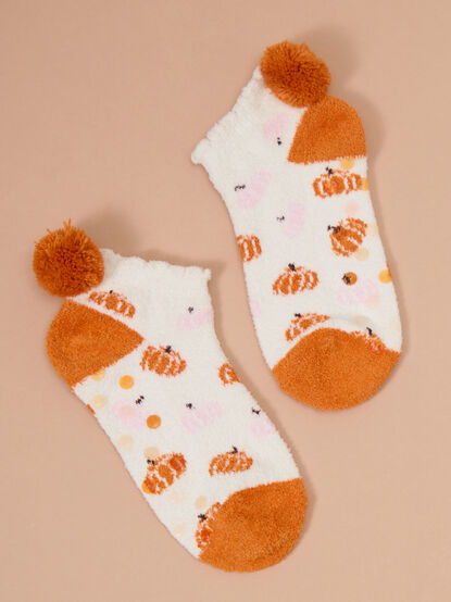 Pumpkin Pom Pom Sock - TULLABEE