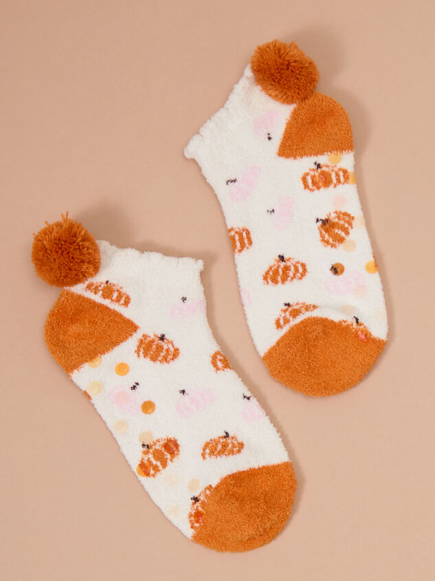 Pumpkin Pom Pom Sock - TULLABEE