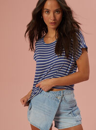Summer Striped Muscle Tee - TULLABEE
