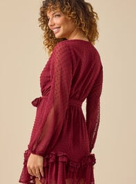 Sabine Ruffle Trim Mini Dress Detail 5 - TULLABEE